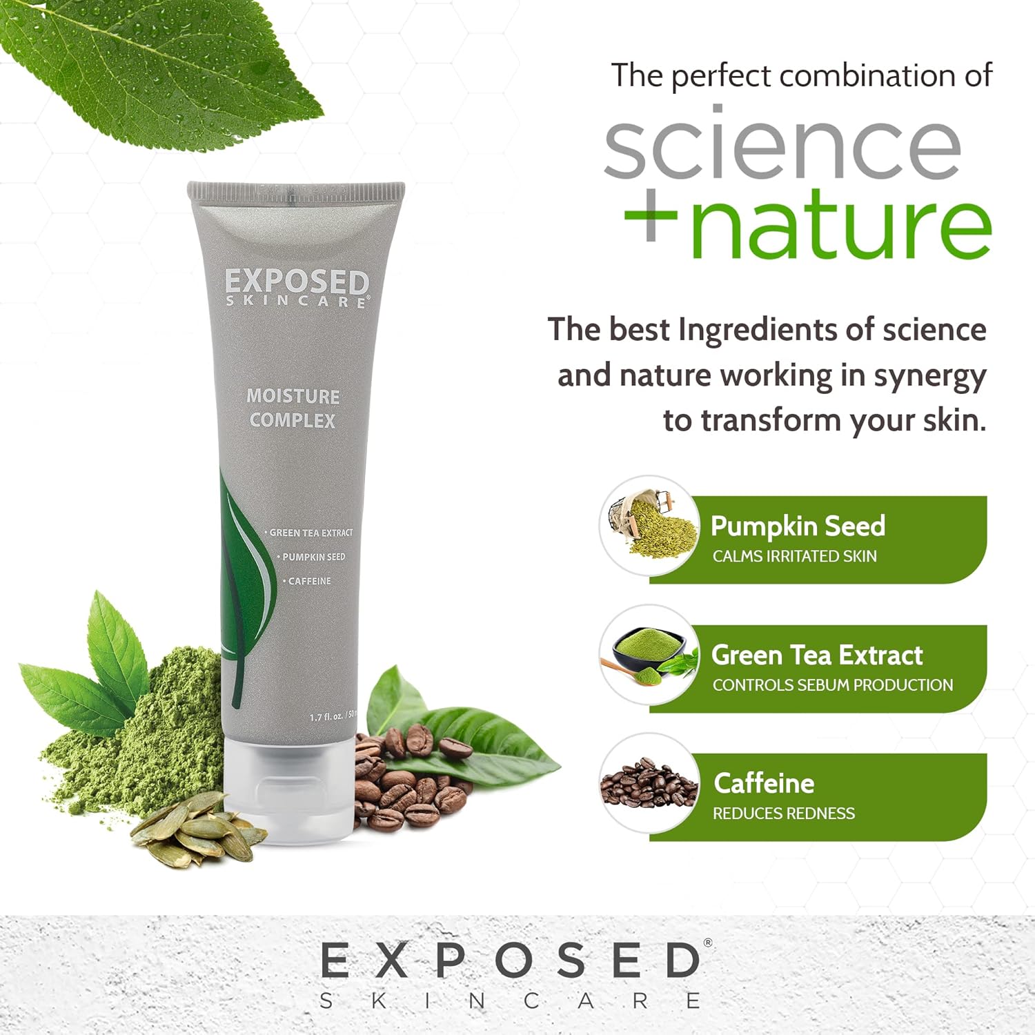 Exposed Skin Care Oil-Free Facial Gel Moisturizer, 1.7 fl oz, with Green Tea and Vitamin E - Image 7