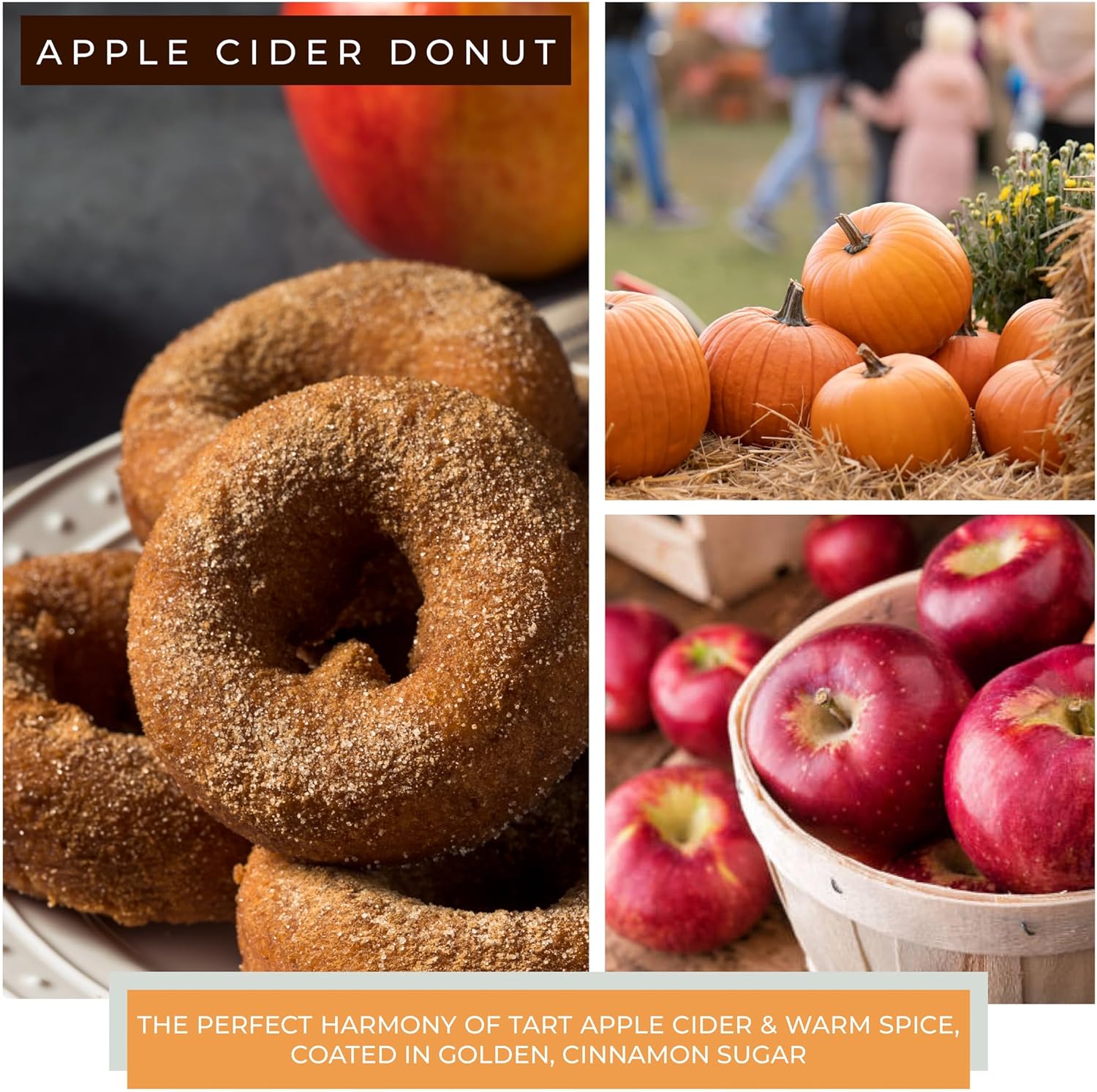 Apple Cider Donut Scented Candle 34-Ounce Papa Jar Candle Keepers of The Light- Fall Scented Candles- A Cheerful Giver - Image 3