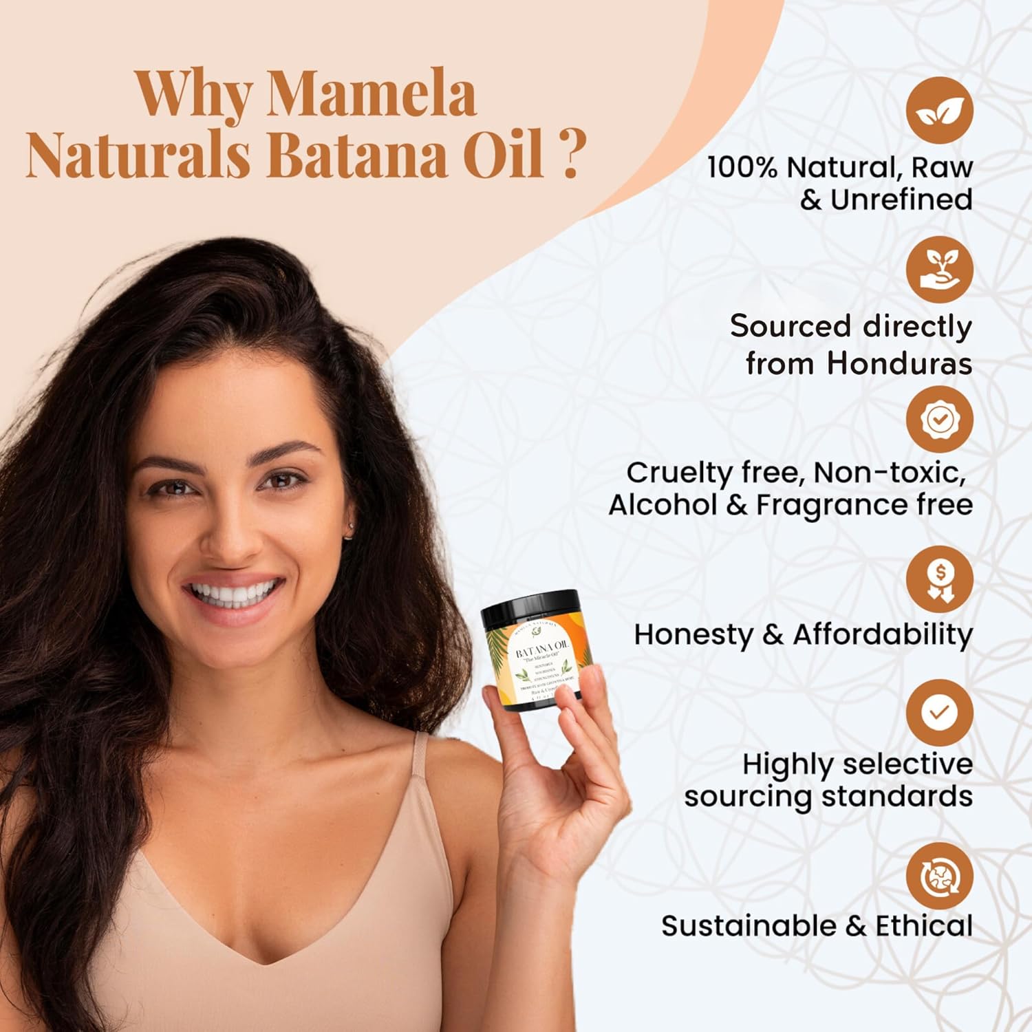 100% Pure Organic Unrefined Batana Oil Hair Growth Mask 4 oz - Enhances Thickness, Prevents Loss, Repairs Split Ends - Image 5