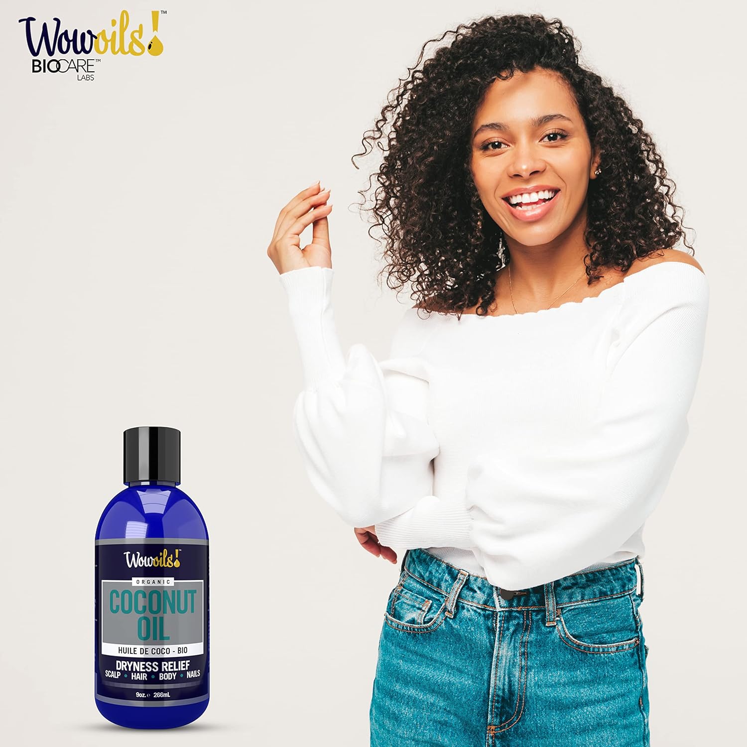 WowOils Natural Coconut Oil Moisturizer 9 Oz for Body Skin Hair Hydration - Image 8