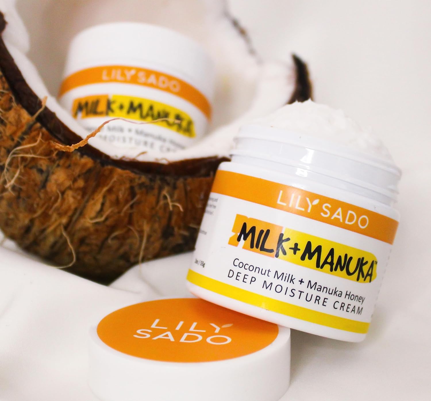 LILY SADO MILK+MANUKA™ Coconut Milk and Manuka Honey Natural Face Moisturizer - Non Greasy Organic Facial Cream with Cocoa Butter and Gotu Kola - Amazing Anti-aging Formula - Image 5