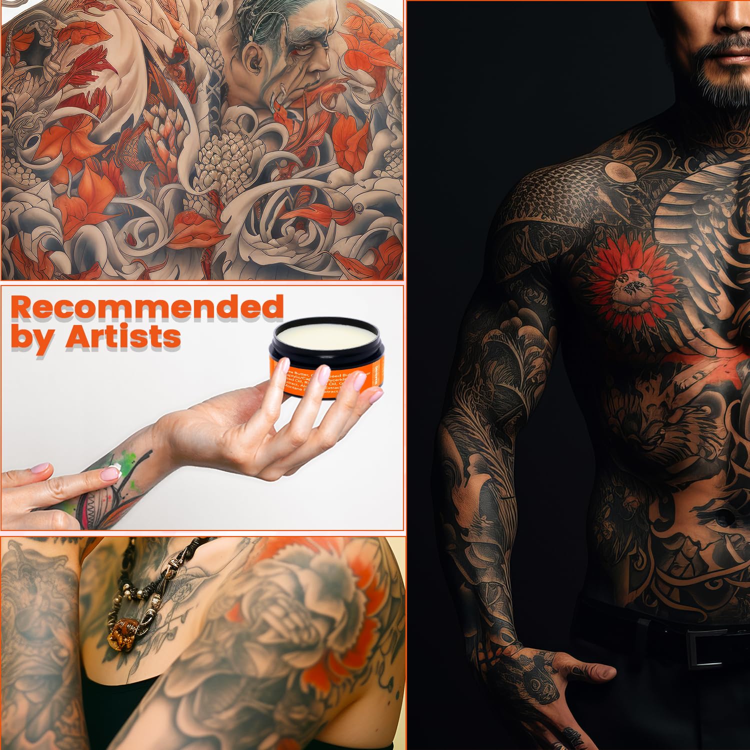 Body Candy Tattoo Aftercare Tattoo Balm - All Natural Tattoo Cream - Tattoo Care for Old and New Tattooes, After Tattoo Cream/Ointment, Tattoo Brightener Lotion - Crema para Tatuajes - Image 6