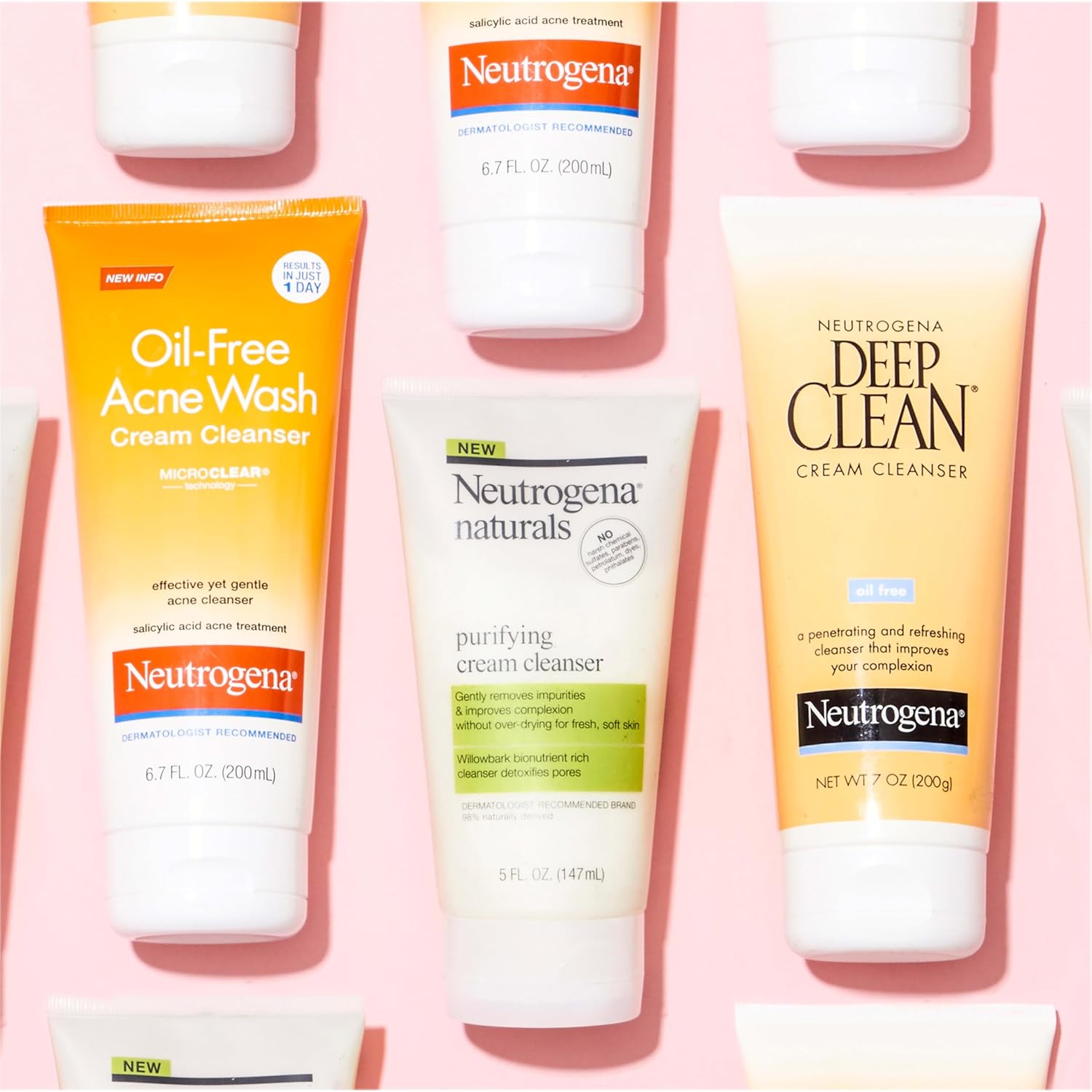 Neutrogena Oil-Free Acne Face Wash Cream Cleanser with 2% Salicylic Acid Acne Treatment Medication, Non-Comedogenic & Gentle Daily Facial Cleanser for Acne-Prone Skin, 6.7 fl. oz - Image 5