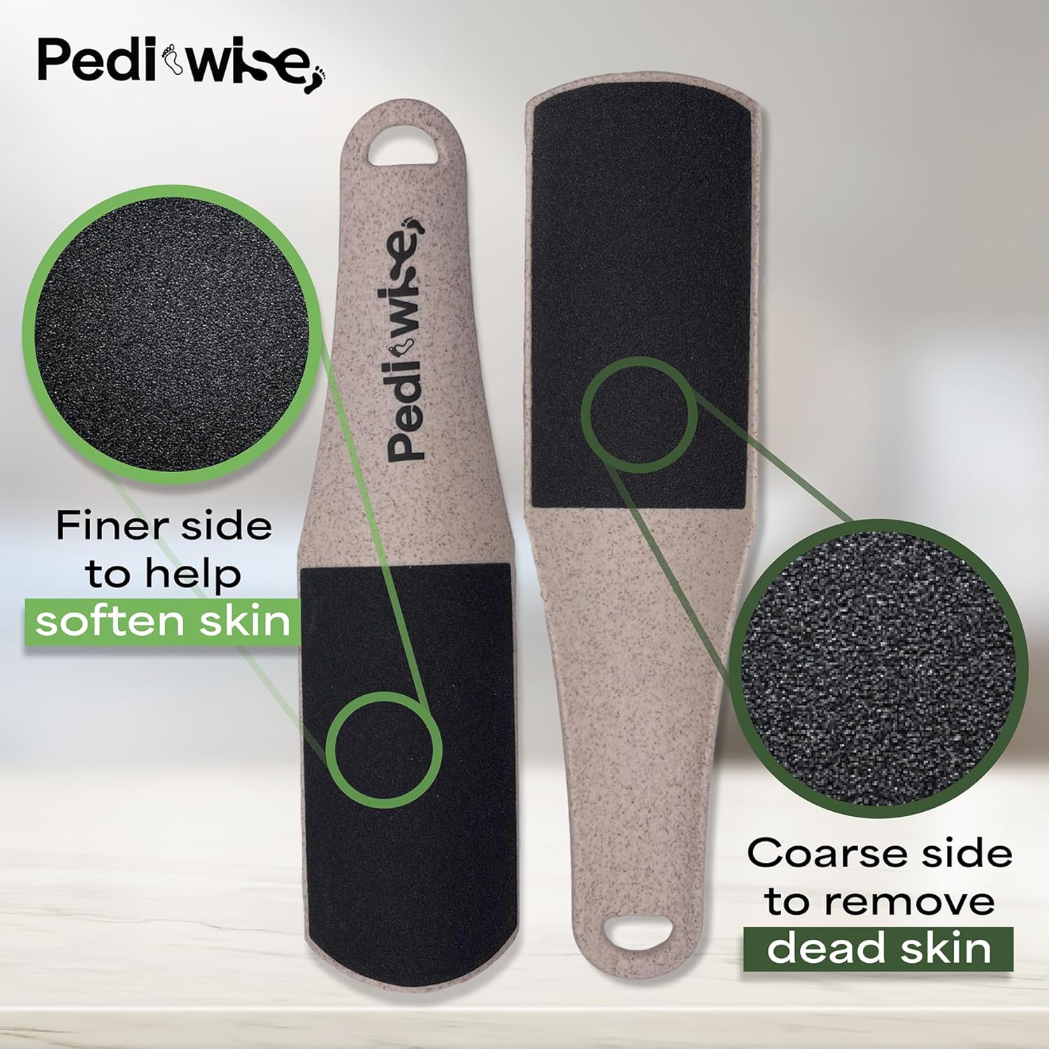 Professional Foot Scrubber Foot File for Dead Skin & Callus Remover - Extra Large Double Sided Pumice Stone for feet - Recommended by Podiatrists - Image 3