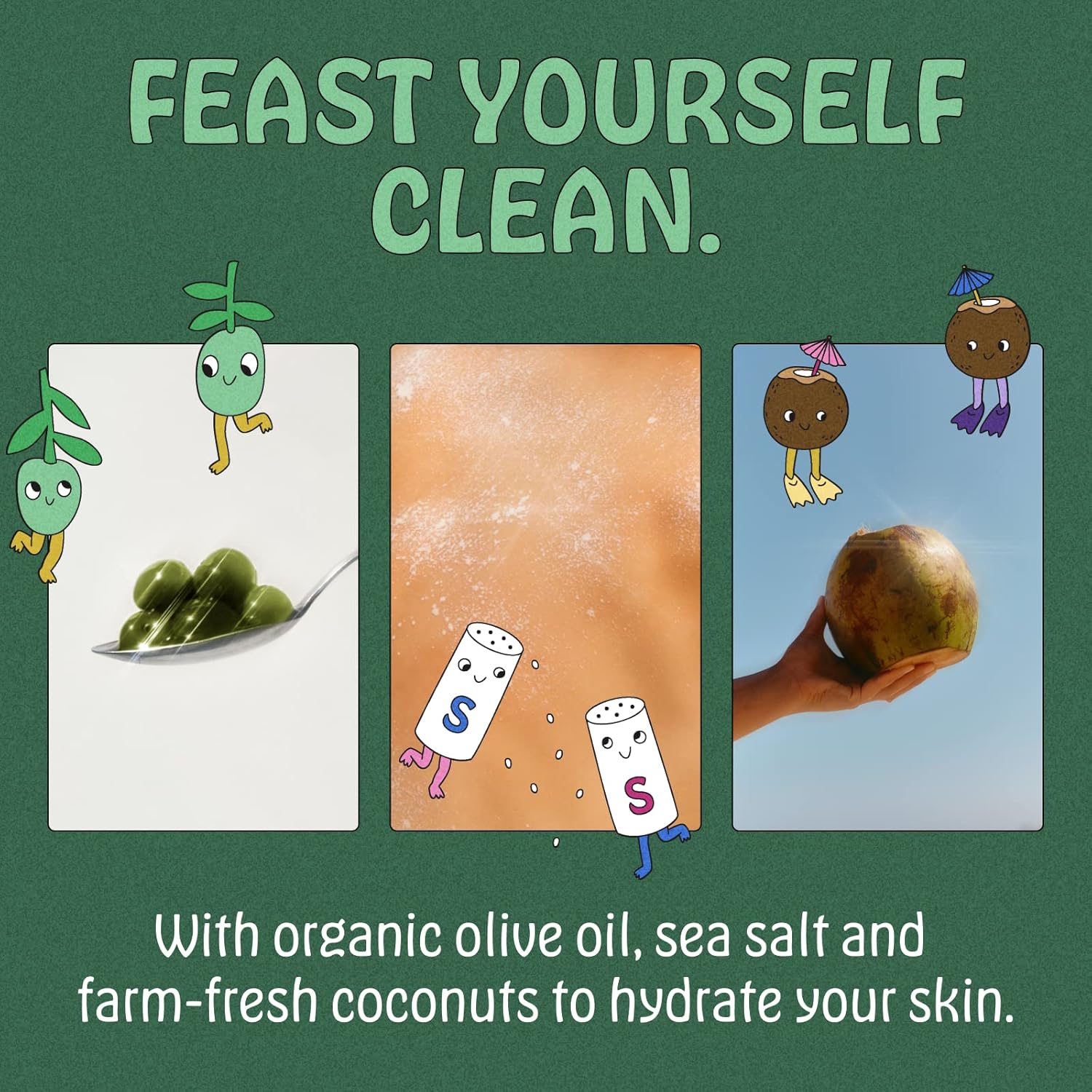 Naked Feast Organic Peppermint Olive Oil Castile Liquid Soap Body Wash Hand Soap 16 oz - Image 6