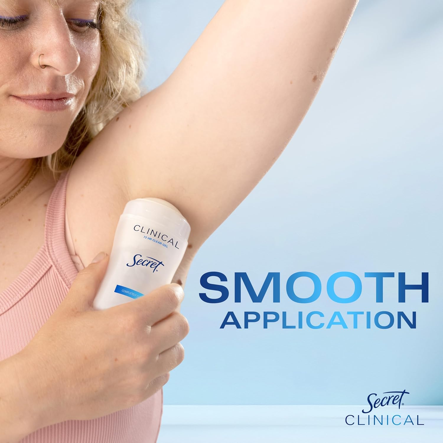 Secret Clinical Strength Antiperspirant Deodorant for Women, 3X Stress Protection, 72hr Sweat & Odor Protection, PH Balancing Minerals, Clear Gel, Completely Clean Scent, 2.6 oz - Image 7