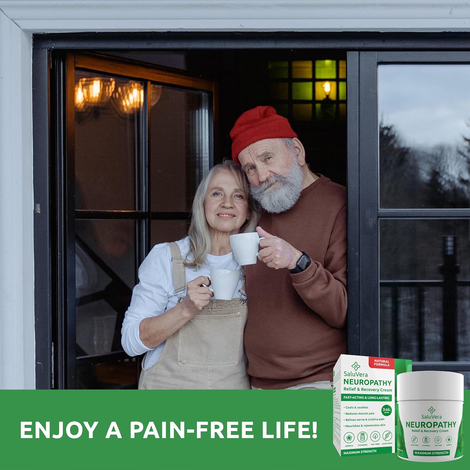 Neuropathy Pain Relief Cream - Maximum Strength Nerve Pain Reliever for Foot, Toes, Hands, Legs with Aloe Vera, Arnica, MSM Vitamin B6, and Menthol for Fast-Acting Relief 3oz - Image 8