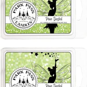 Pixie Dust Wax Melts - All-Natural American Farmed Soy Warmer Wax Melts Hand-Crafted. Disney Theme Park Pass Inspired Fragrance Oils. Fairy Dust Warmer Melts