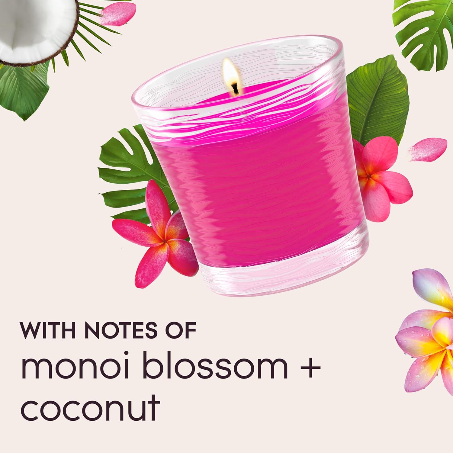 Glade Scented Candle Jar, Tropical Blossoms, Air Freshener Infused with Essential Oils, 4.08 Oz Each, 2 Count - Image 5