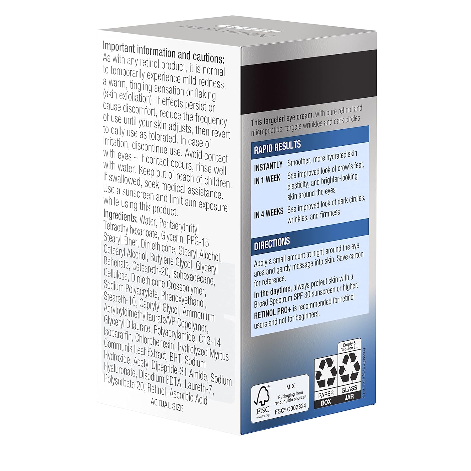 Neutrogena Rapid Wrinkle Repair Retinol Pro+ Anti-Wrinkle Eye Cream, Targeted Eye Cream for Wrinkles & Dark Circles, Formulated without Fragrance, Dyes, Phthalates, and Parabens, 0.5 oz - Image 18