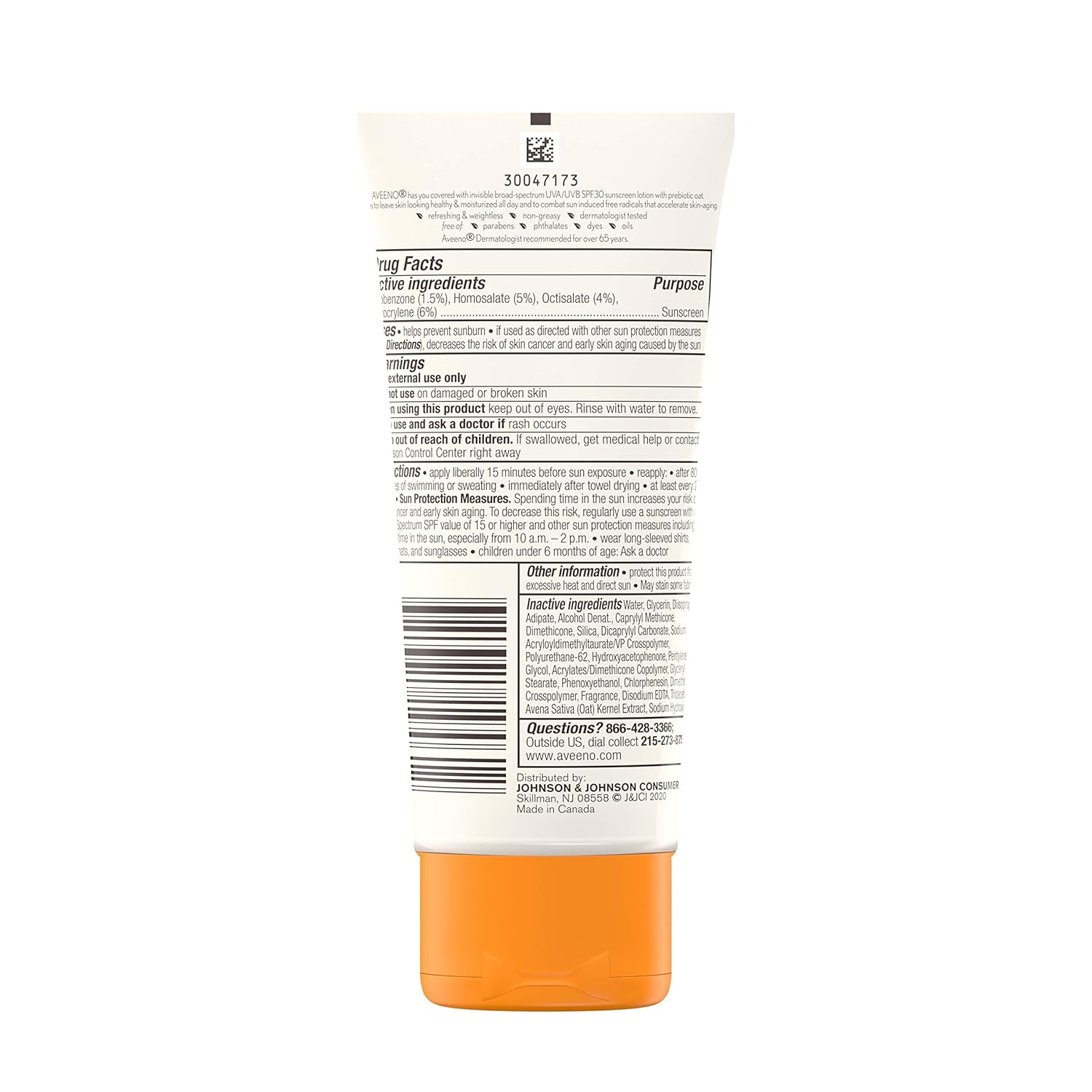Aveeno Protect Hydrate SPF 30 Moisturizing Body Sunscreen Lotion 3.0 fl oz Oil-Free - Image 8