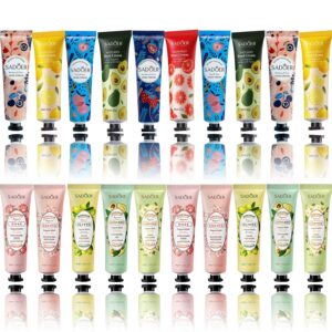 20 Pack Hand Cream Gift Set,Moisturizing Hand Care Cream Travel Gift Set,Travel Size Hand Lotion for Women,Natural Plant Hand Cream For Dry Cracked Hands,Mini Hand Cream With Natural Aloe