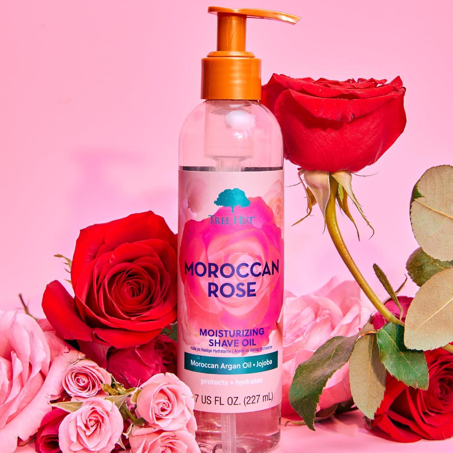 Tree Hut Moroccan Rose Shave Oil Gel 7.7 fl oz Hydrating for All Skin Types - Image 9