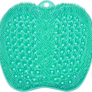 BESKAR XL Large Foot Scrubber Mat for Use in Shower - Shower Foot Cleaner to Eliminate Calluses Dead Skin, Foot Massager Mat for Men & Women to Soothe Achy Feet, Non Slip Suction Cups