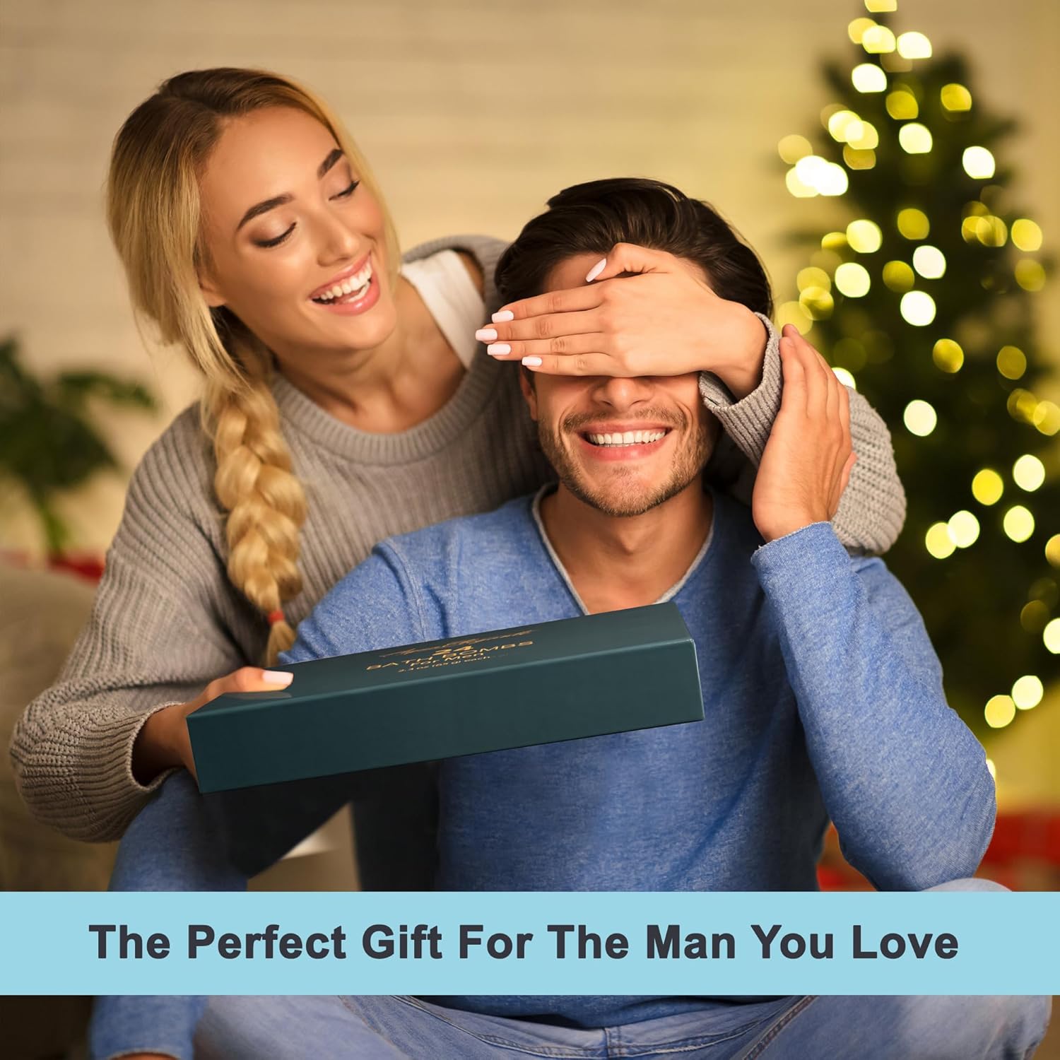 Luxury 24-Piece Organic Essential Oil Vegan Bath Bomb Gift Set for Men - Image 4