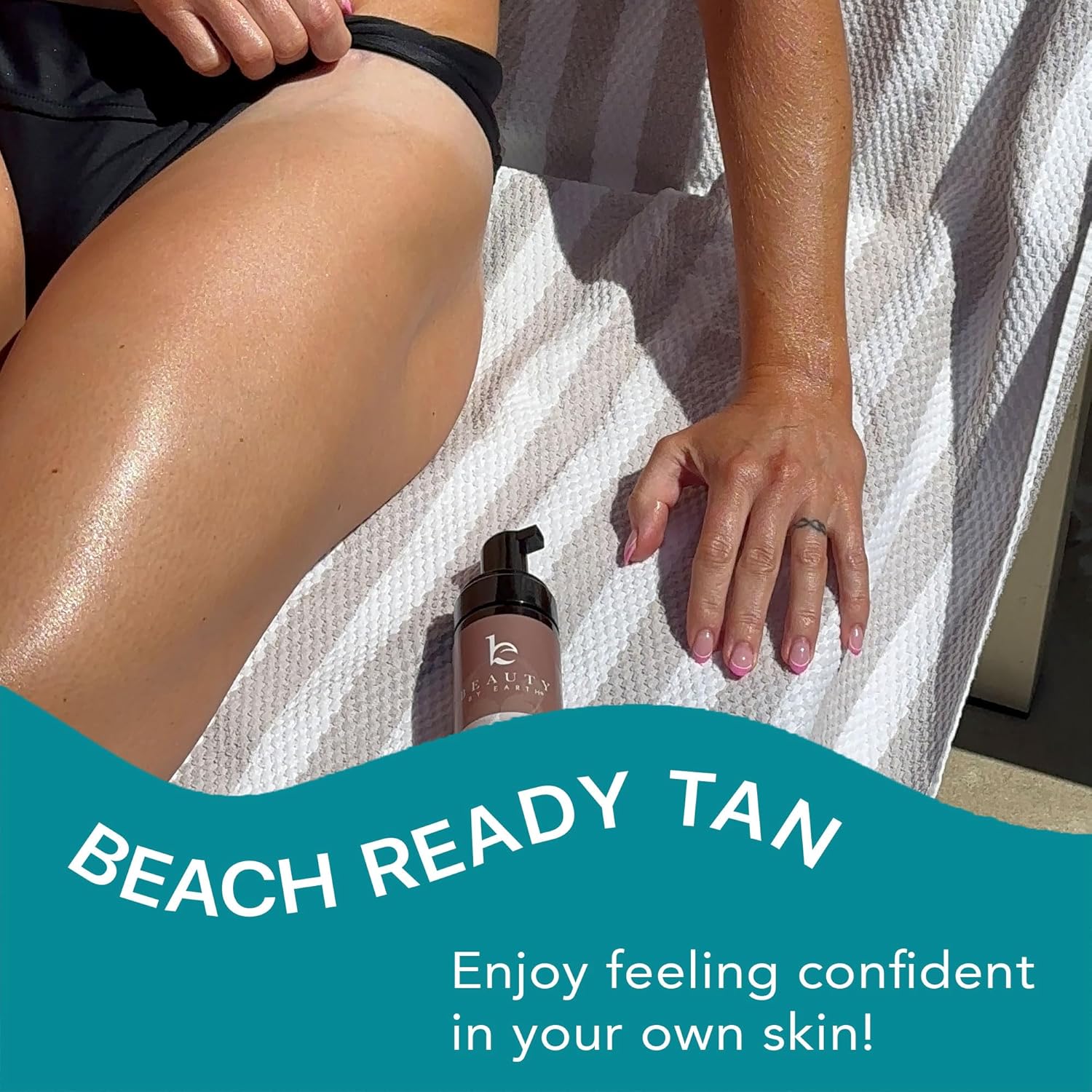Self Tanner Tanning Mousse Kit - USA Made with Natural & Organic Ingredients, Self Tanner Mousse and Mitt, Tan Kit, Fake Tan Tanning Foam, Medium to Dark, Sunless Tanners Best Sellers - Image 8
