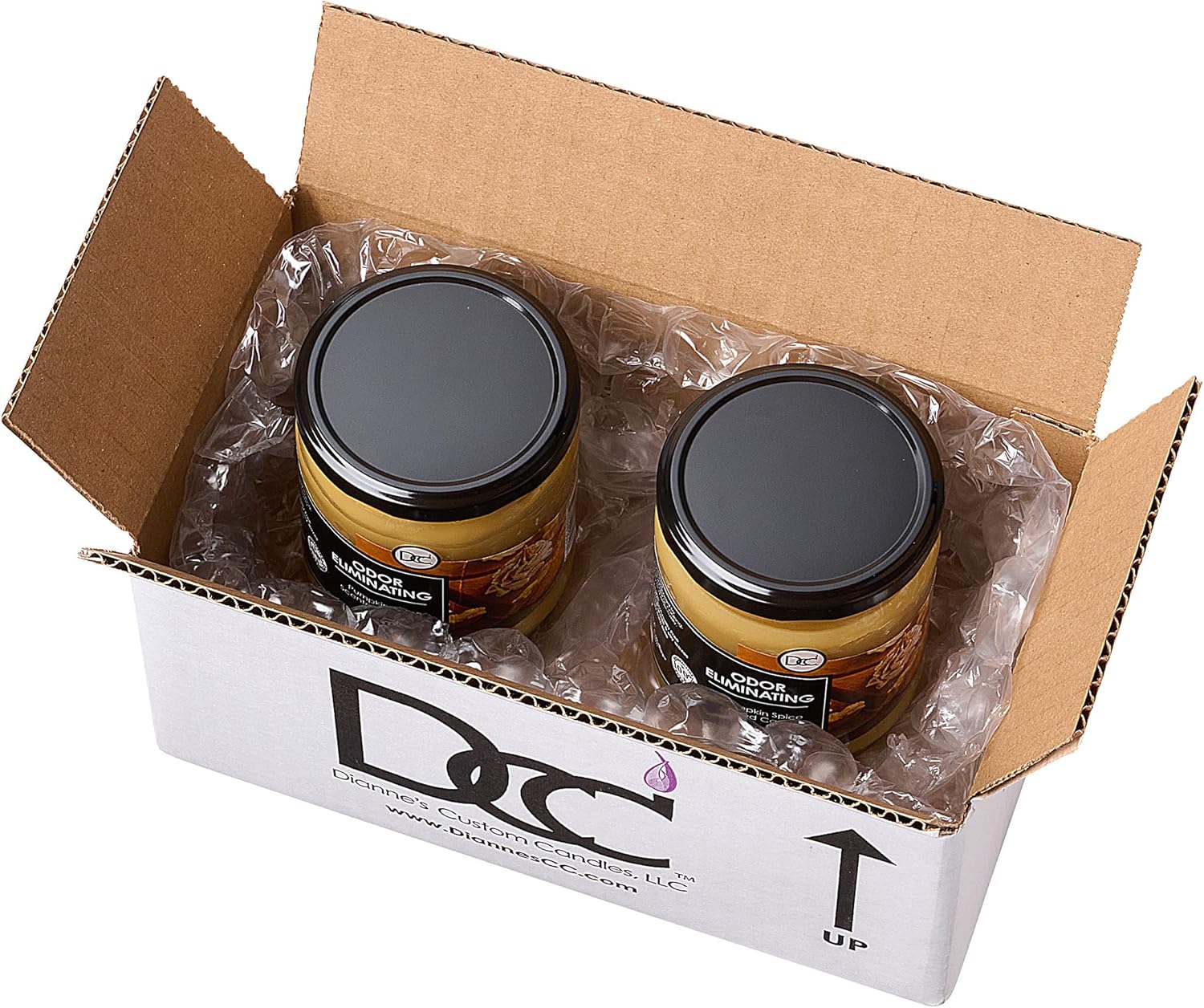Pumpkin Spice Candle Set Two Pack 12 Oz Soy Blend 80 Hour Burn Odor Eliminating - Image 3