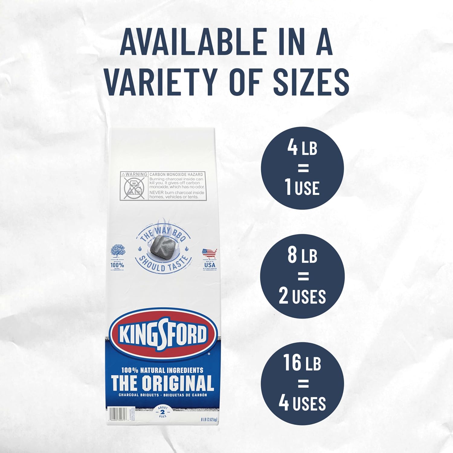 Kingsford Original Charcoal Briquettes, BBQ Charcoal for Grilling, 16 Pounds (Package May Vary) - Image 8