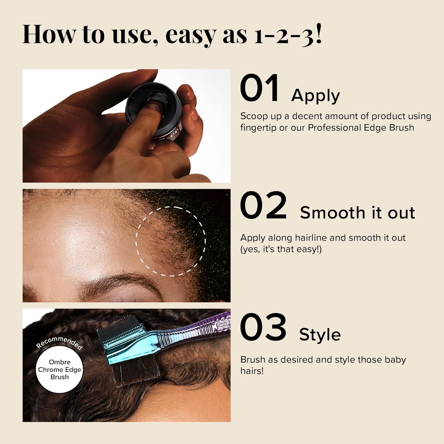 Red by Kiss Edge Fixer Extreme Hold, Strong Edge Control with 24-Hour Hold, Infused with Biotin for Nourishment & Hydration, No Flaking or Oily Residue (3.38 Fl.oz.) - Image 6