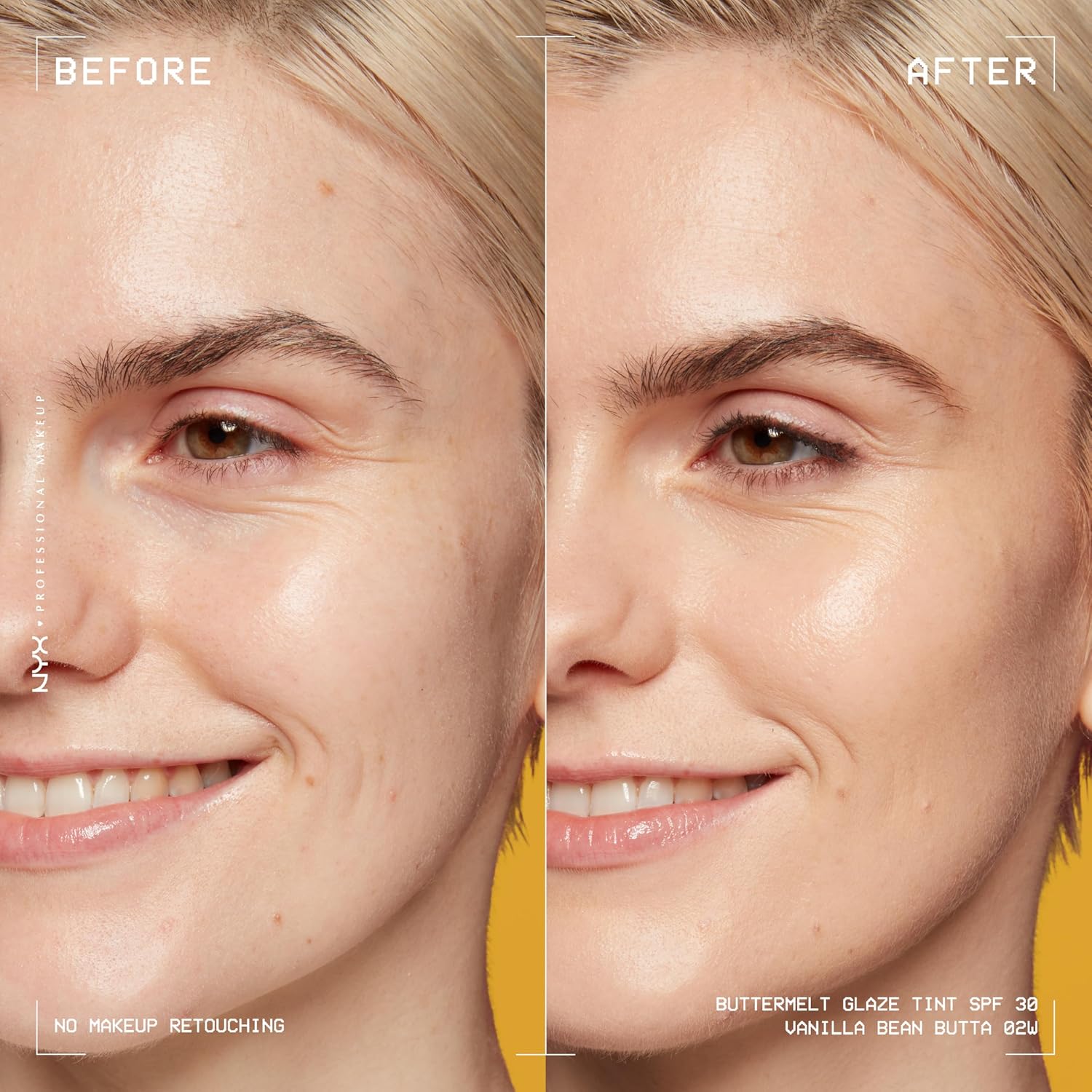 NYX Professional Makeup Buttermelt Glaze Soft Glow Skin Tint SPF 30 02 Vanilla Bean Butta - Image 3