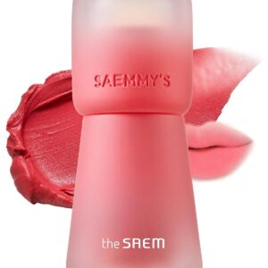 THESAEM Saemmy's Crema Velvet Tint 04 Apple Bianco – Matte Lip Cream Velvet Finish Lip Makeup with Natural Plumping Effect - Long Lasting Smooth Fluffy Lips, 0.1oz.