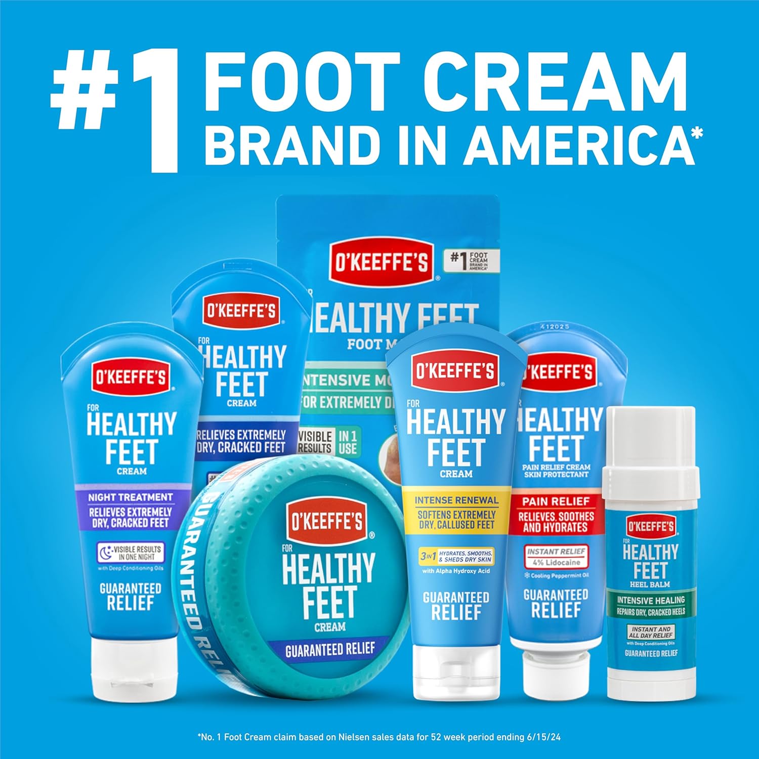 O'Keeffe's for Healthy Feet Intense Renewal Cream with Urea & Alpha Hydroxy Acid - 3 oz Tube (1 Pack) - Softens and Chemically Exfoliates Extremely Callused, Dry Feet - Image 7