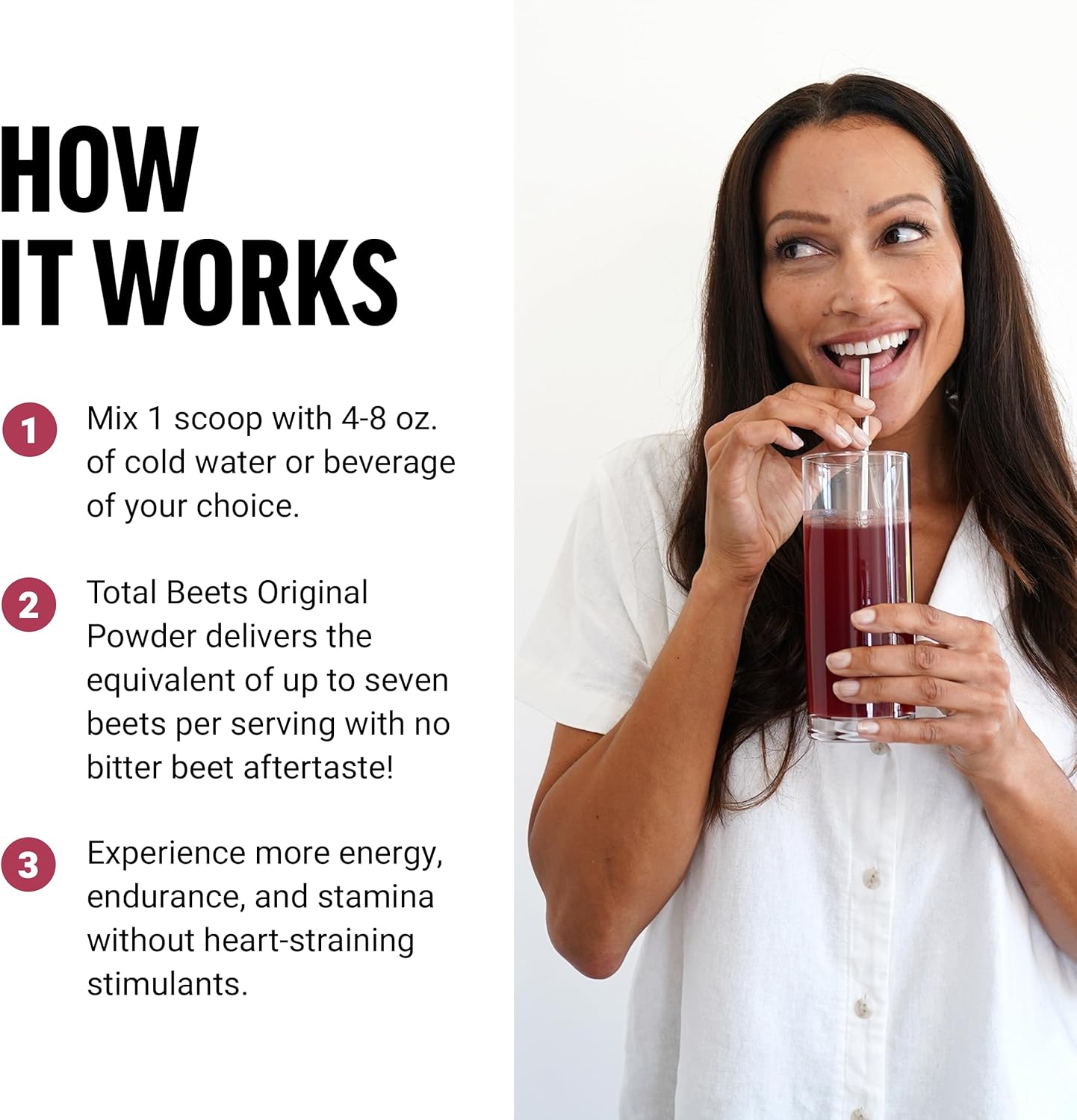 Force Factor Total Beets Superfood Powder Drink Mix 30 Servings for Circulation and Energy - Image 4
