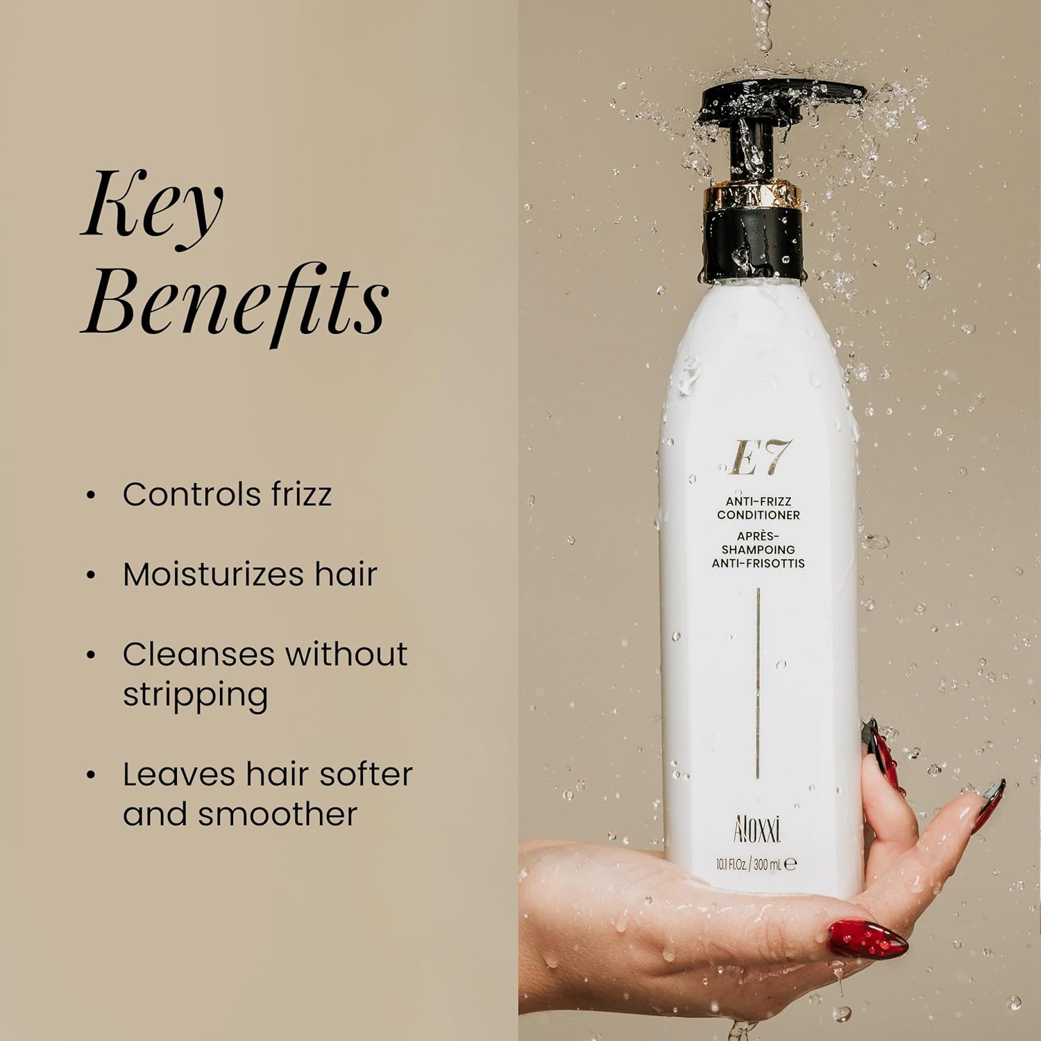 ALOXXI E7 Anti-Frizz Conditioner 33.8 Fl Oz Moisturizing with 7 Essential Oils Paraben-Free - Image 3