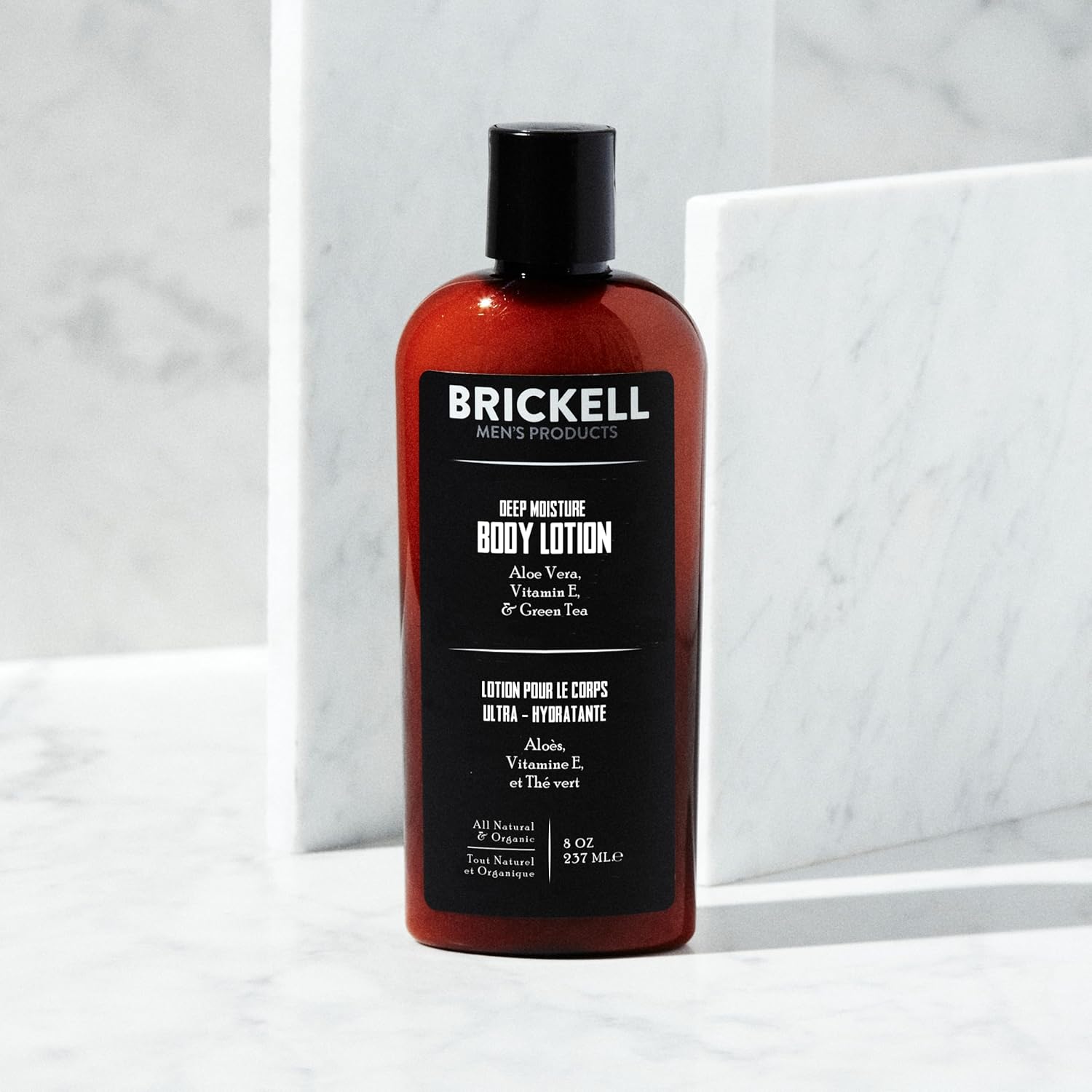 Brickell Men's Deep Moisture Body Lotion for Men, Natural and Organic Protects and Hydrates Dry Skin, 8 Ounce, Unscented - Image 2