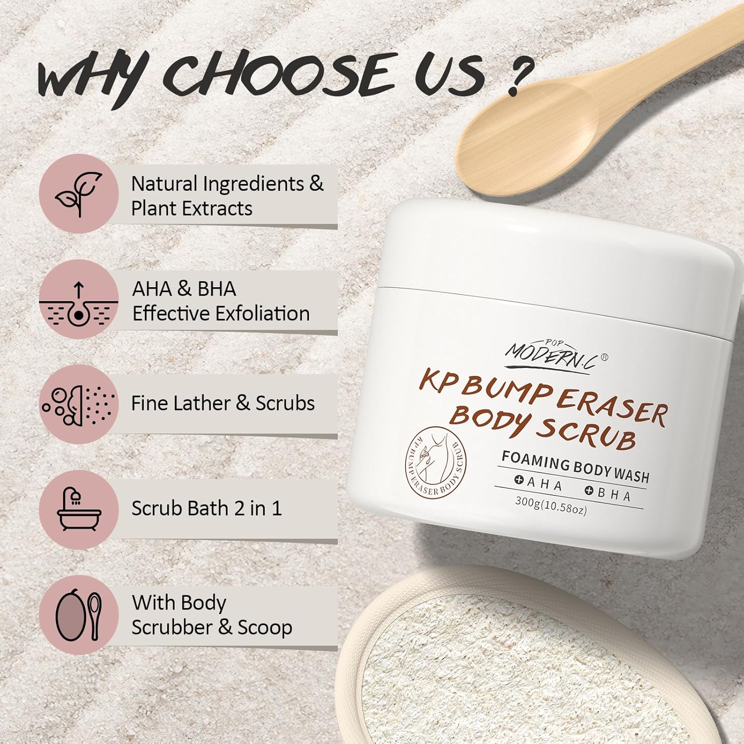 Kp Bump Eraser Body Scrub 300g for Keratosis Pilaris with Salicylic Acid and AHA - Image 7