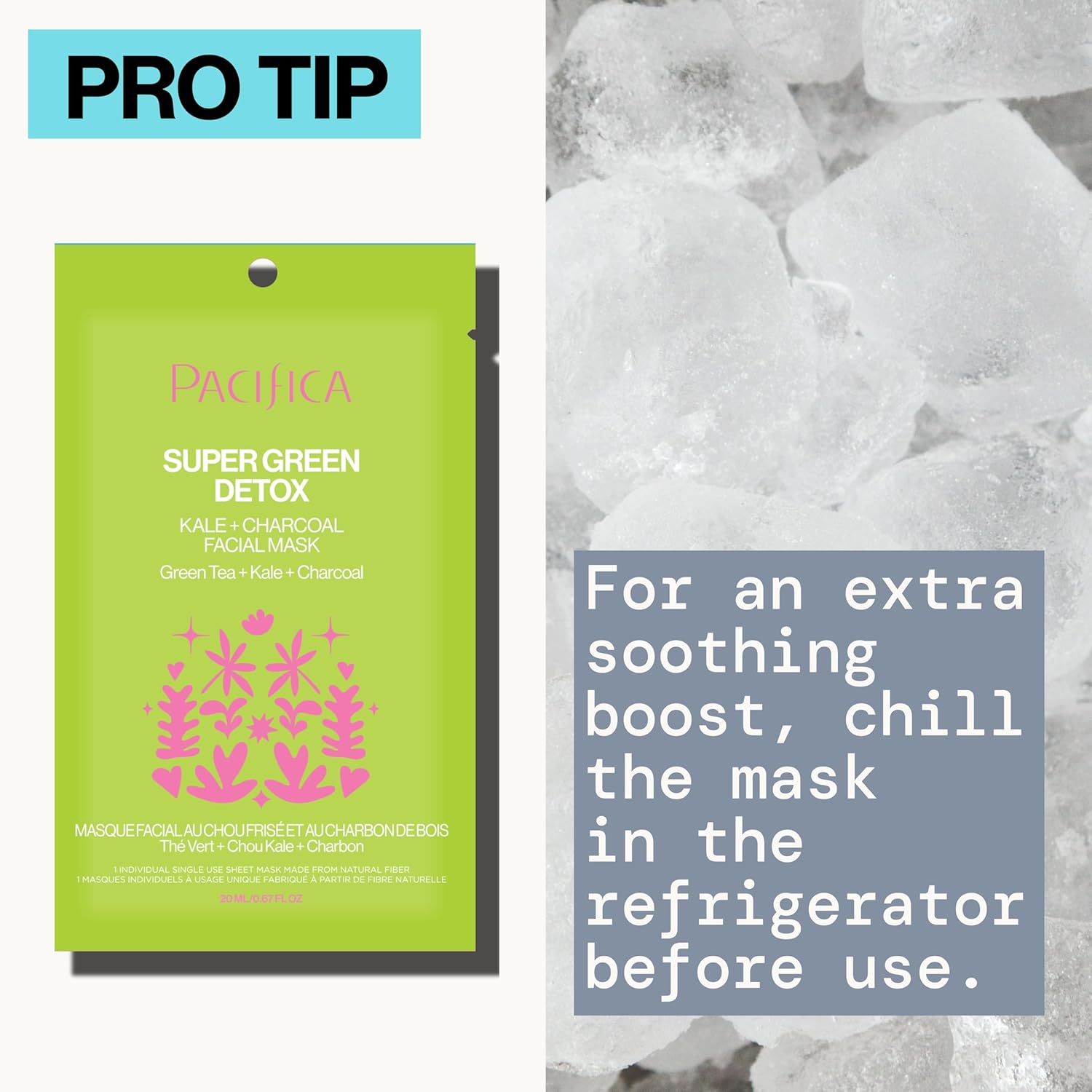Pacifica Super Green Detox 6 oz Sheet Mask Charcoal Kale Clay for Oily Skin - Image 9