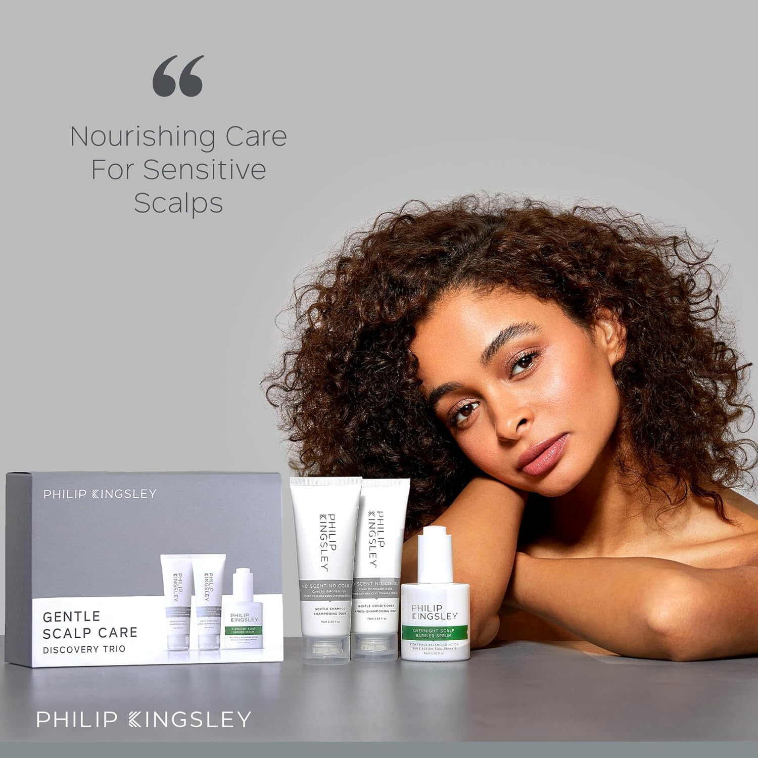 Philip Kingsley Scalp Care Discovery Collection - Includes No Scent No color Shampoo and Conditioner and Overnight Scalp Barrier Serum for Sensitive and Delicate Scalps - Image 6