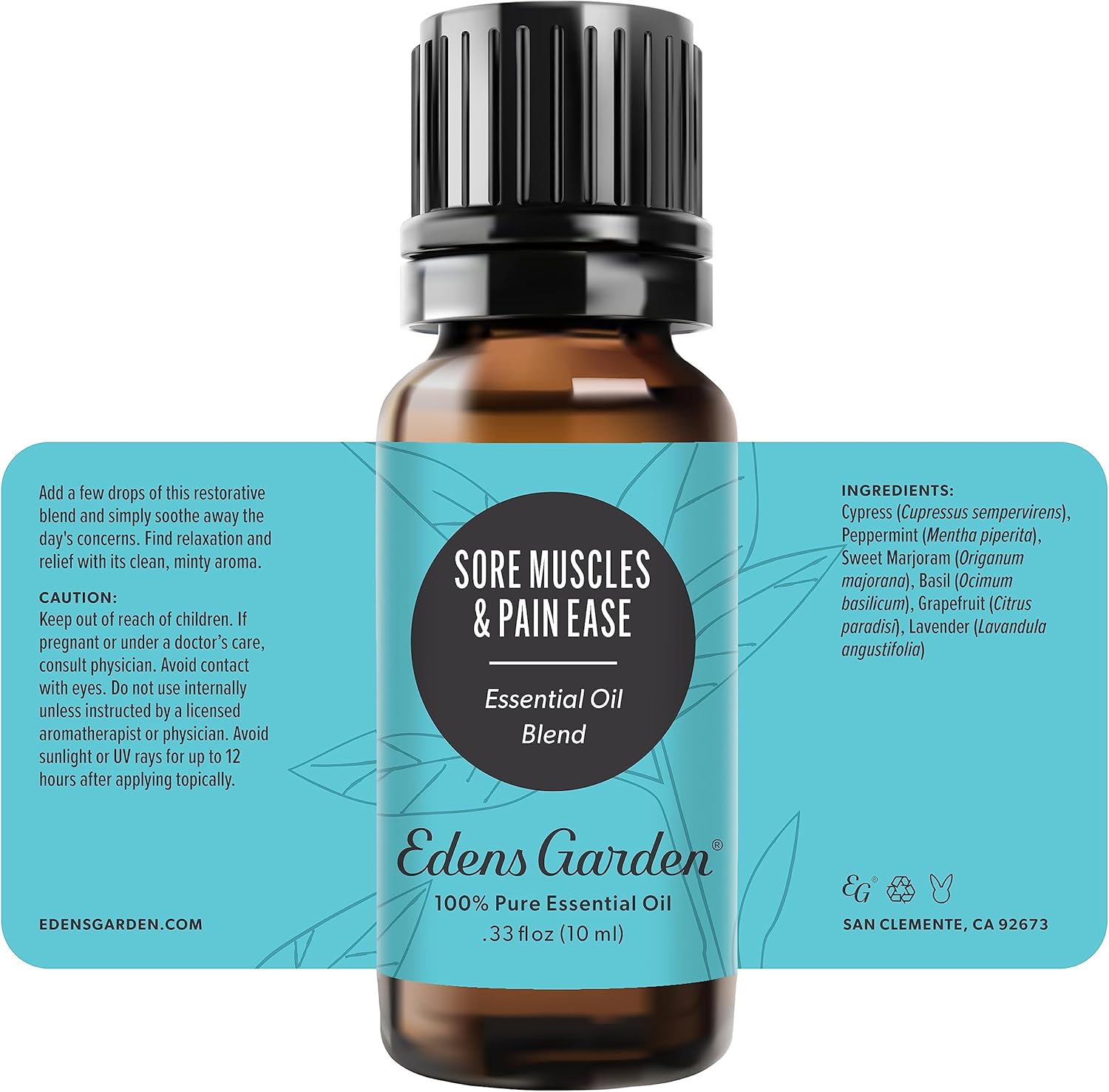 Edens Garden Sore Muscles Pain Ease Essential Oil Blend 10ml Pure Therapeutic Aromatherapy - Image 9