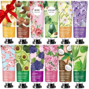 12 Pack Hand Cream for Dry Cracked Hands,Mothers Day Gifts,Fathers Day Gift for Husband,Nurse Gifts,Teacher Appreciation Gifts,Stocking Stuffers for Women,Natural Hand Lotion Travel Size