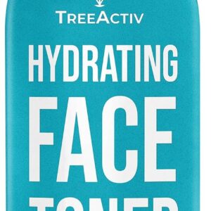TreeActiv Balancing Herbal Toner | Facial Skin Moisturizer | Witch Hazel | Rose Water | Clary Sage | Tea Tree | Natural Astringent | Alcohol-Free | Reduce Oily Face Acne | Men, Women, Teens | 4 fl oz