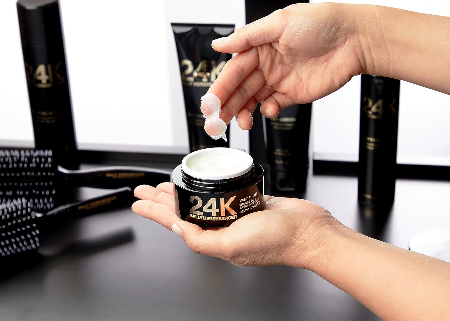Sally Hershberger 24K Hair Shaping Balm 1.7oz Flexible Hold Pomade for All Hair Types - Image 7