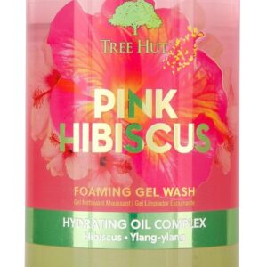 Tree Hut Pink Hibiscus Foaming Gel Wash | Cleanse & Soothe Skin Without Stripping Moisture | Made with our Hydrating Oil Complex | 18 fl oz.