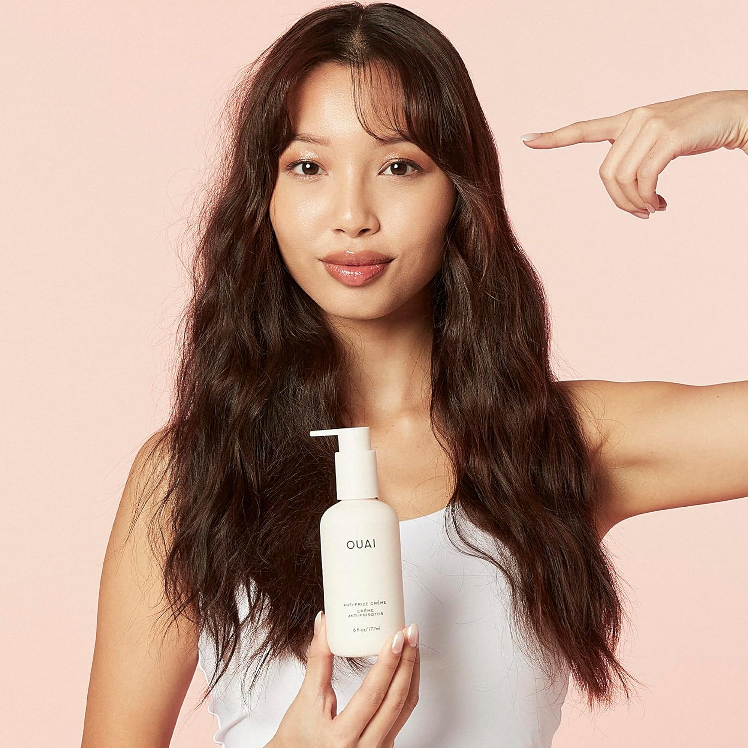 OUAI Anti Frizz Cream Travel Duo - Moisturizing Hair Cream with Frizz Control & Heat Protection - Provides Lasting Hydration with Jackfruit & Beetroot - Paraben & Sulfate Free (2 Count, 6 Oz/ 3 Oz) - Image 8