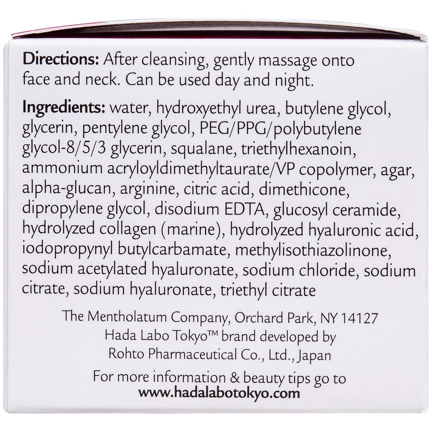 Hada Labo Tokyo Plumping Gel Cream Facial Moisturizer 1.76 oz with Super Hyaluronic Acid Ceramides Collagen - Image 9