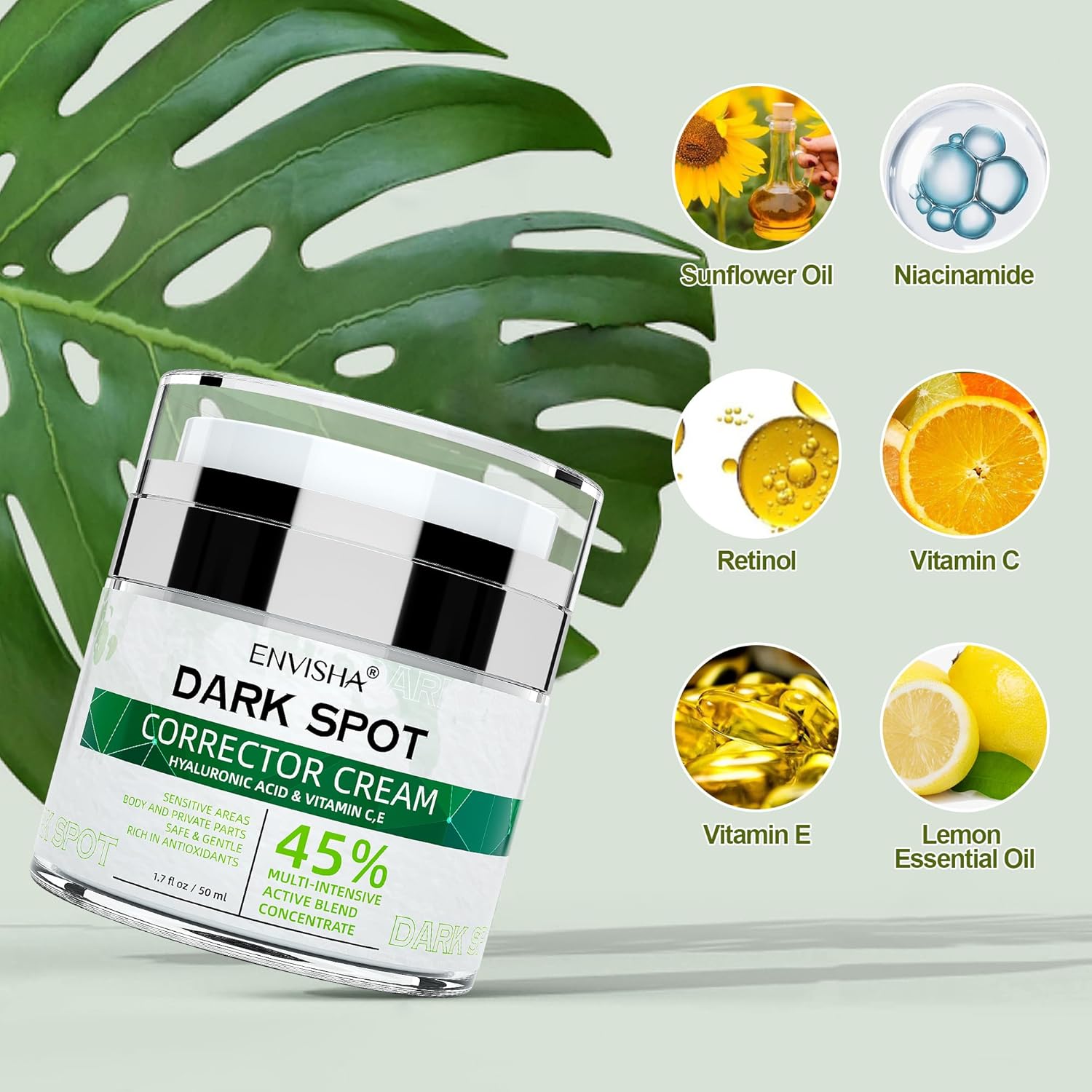 Brightening Dark Spot Remover Cream Face Body Moisturizer Sun Age Spots 2 oz - Image 3