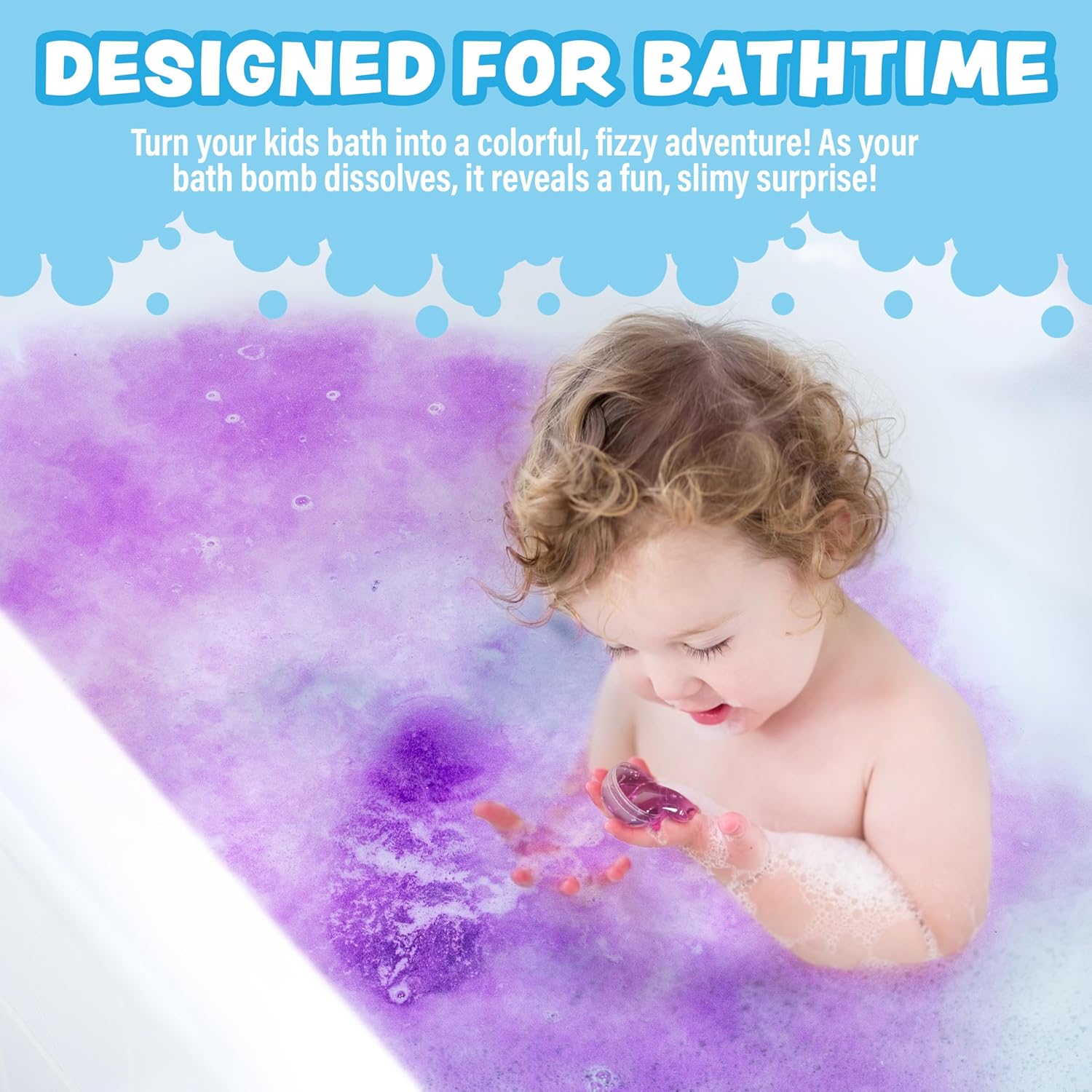 Super Goo Bath Slime Surprise Bombs 6 Pack Nontoxic Stretchy Squishy Soap for Kids - Image 2