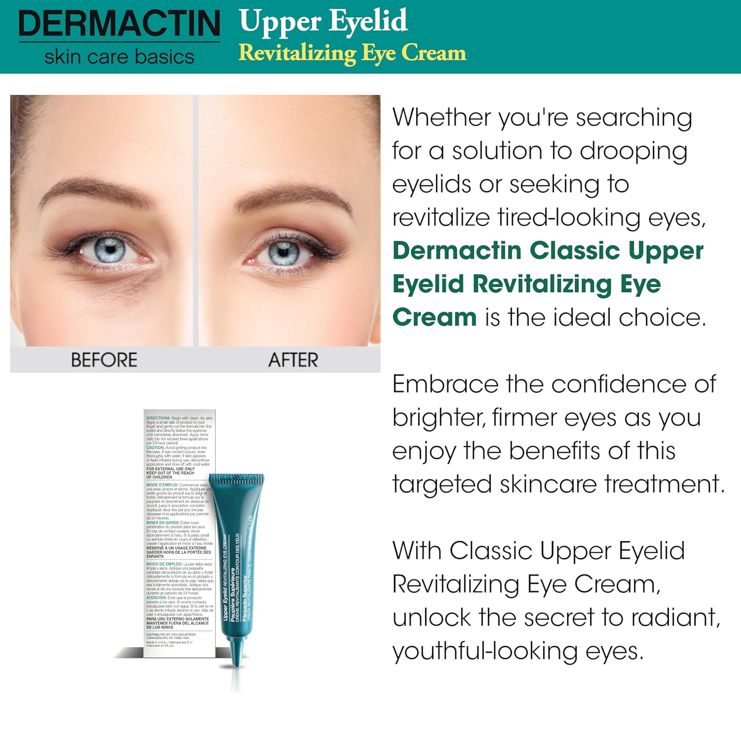 Classic Upper Eyelid Revitalizing Eye Cream 1 oz. - Image 4