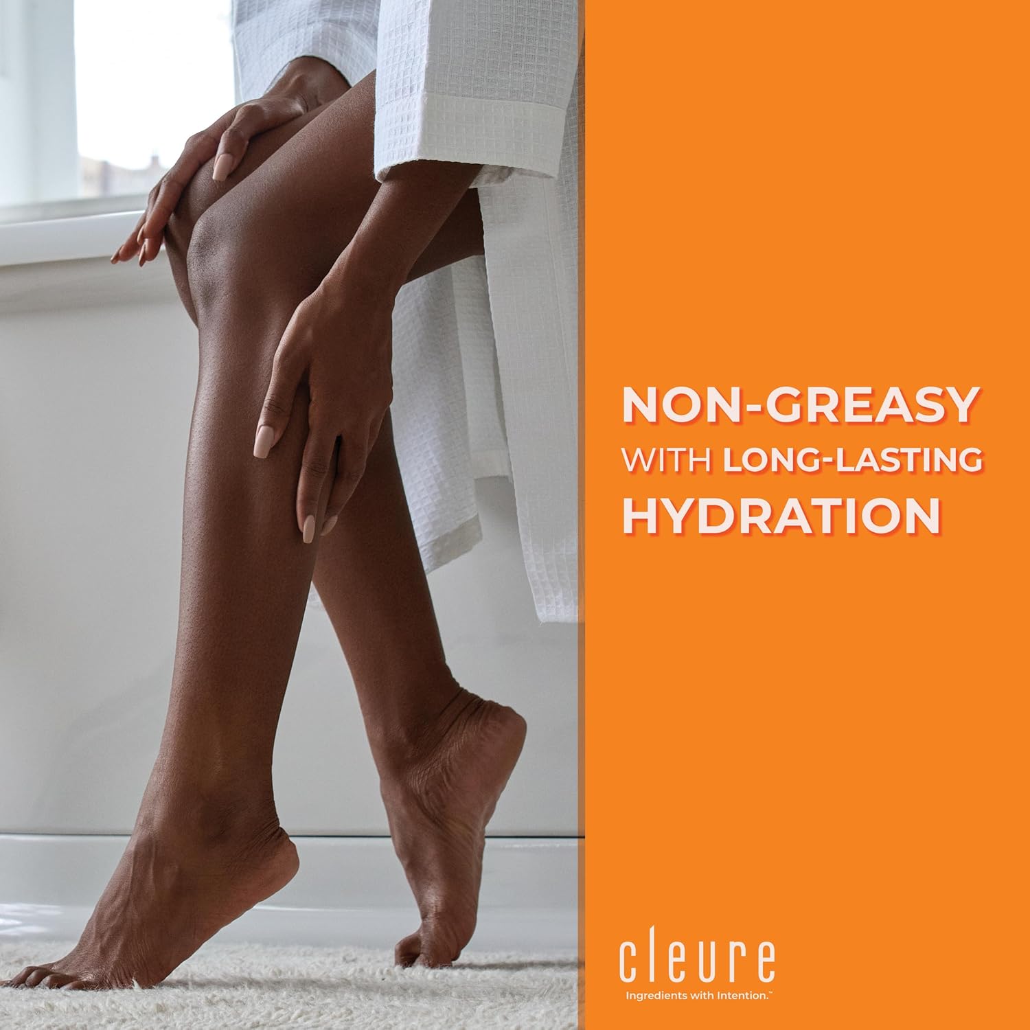 Cleure Body Lotion for Sensitive Skin - Daily Moisturizer with Shea Butter & Vitamin E - Fragrance Free, Gluten Free, Paraben Free (8 oz, Pack of 1) - Image 2