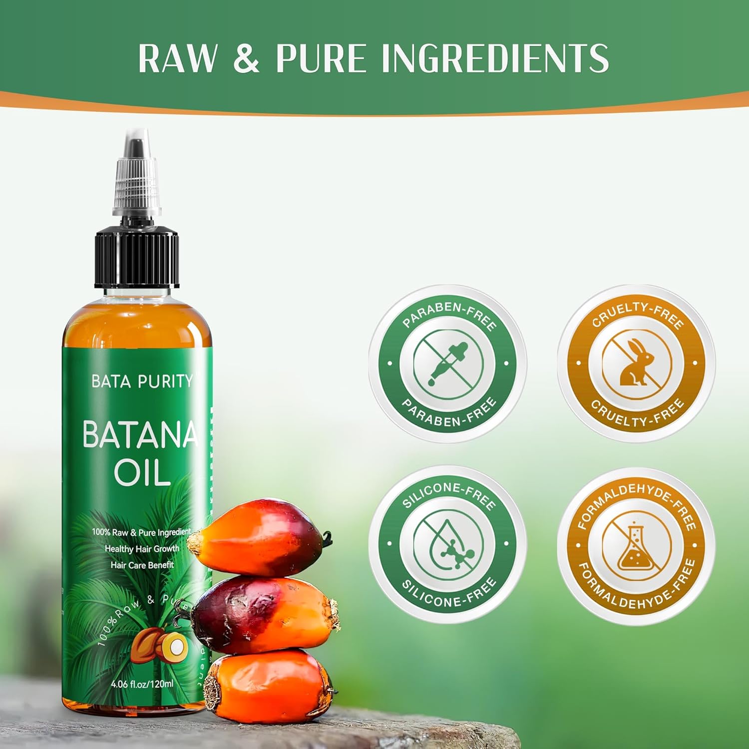 Organic Batana Oil from Honduras for Hair Growth, 4.06 Fl Oz, Controls Frizz - Image 4