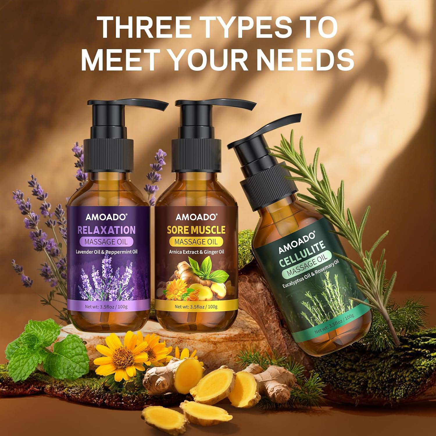 10.5oz Muscle Therapy Massage Oil for All Skin Types with Arnica, Eucalyptus, Lavender Blend - Image 7