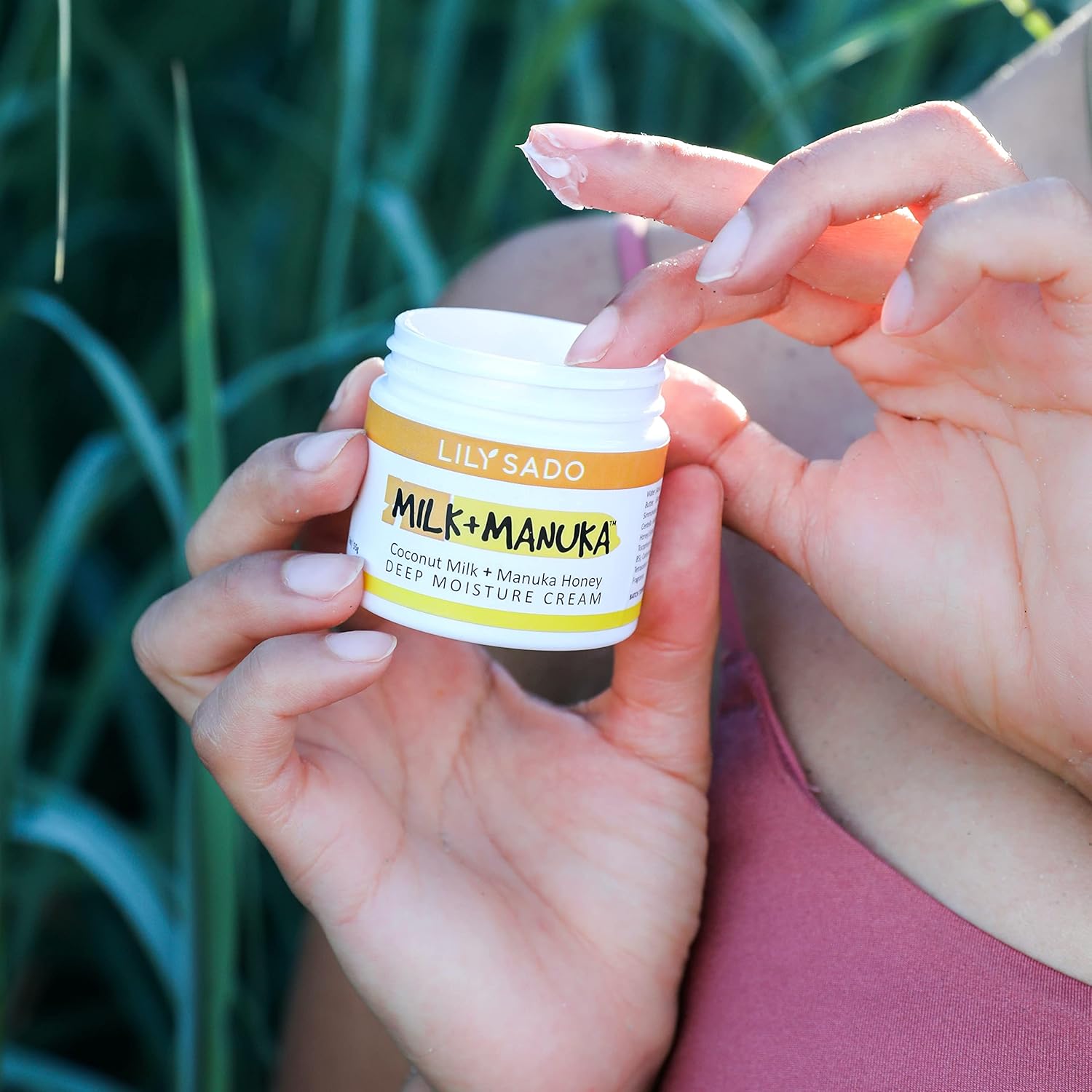 LILY SADO MILK+MANUKA™ Coconut Milk and Manuka Honey Natural Face Moisturizer - Non Greasy Organic Facial Cream with Cocoa Butter and Gotu Kola - Amazing Anti-aging Formula - Image 4
