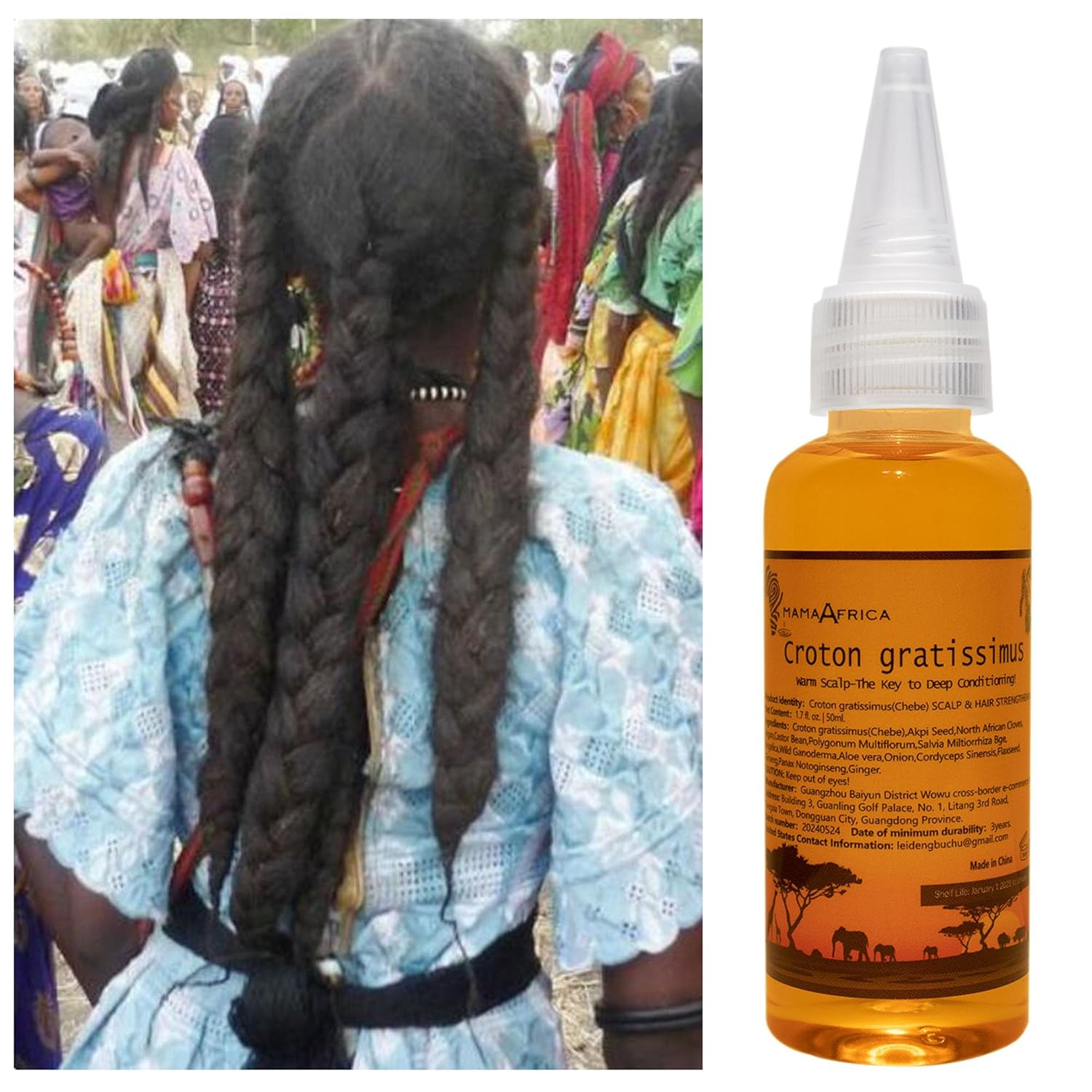 Handcrafted infusion of 16 West African botanicals in a base of 58% Castor Oil & Rosemary Hair Oil โ Subtle warming sensation; invigorates scalp, nourishes & strengthens hair