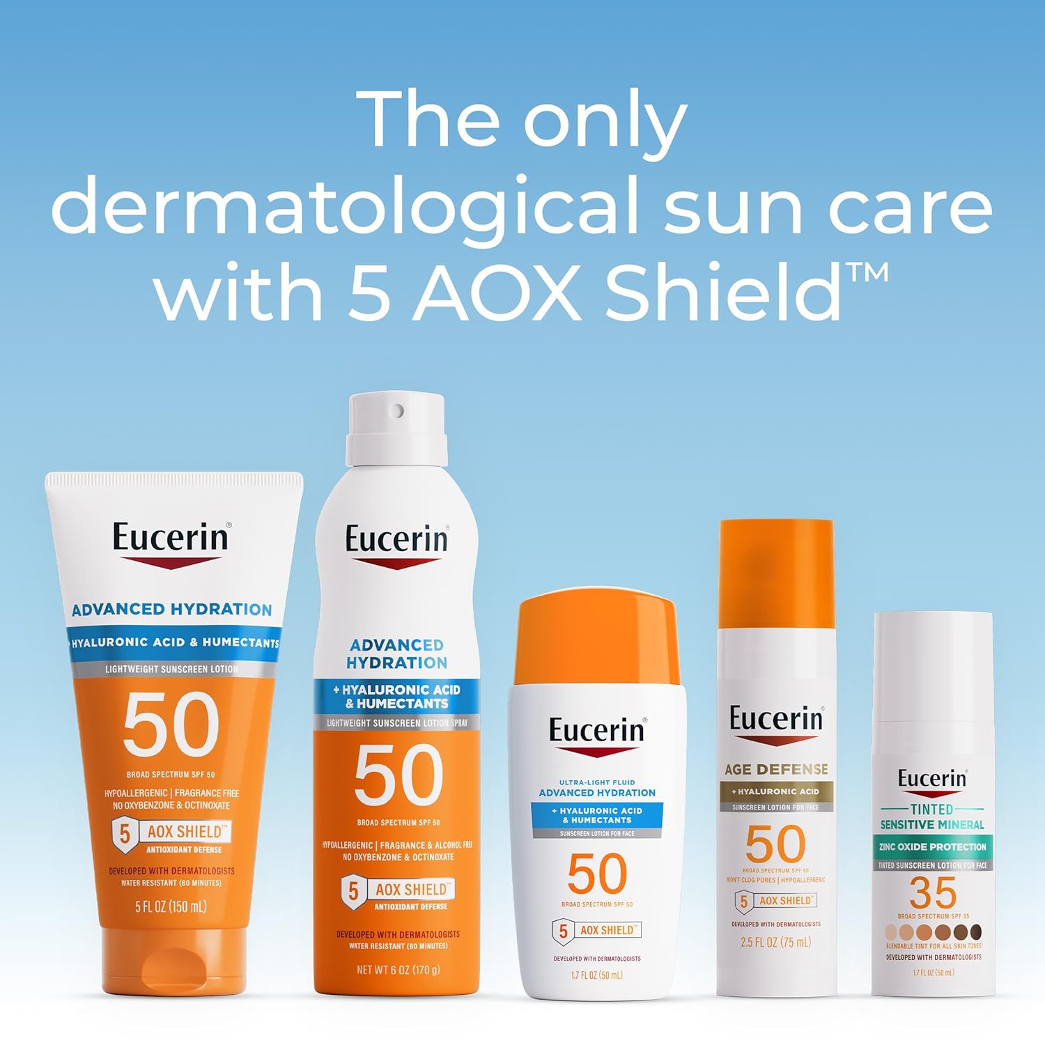 Eucerin Sun Advanced Hydration SPF 50 Ultra-Lightweight Face Sunscreen 1.7 Oz with Hyaluronic Acid - Image 7