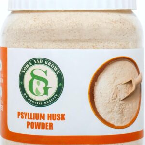 Sown and Grown Psyllium Husk Powder- 12oz | Psyllium Husk for Baking | Cleanse Your Digestive System | Finely Ground Powder | Ideal for Baking | Non-GMO