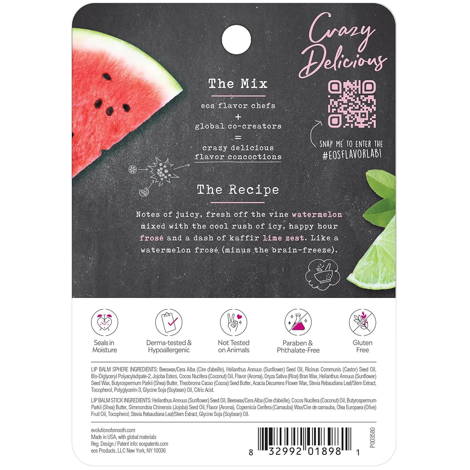 Eos FlavorLab Watermelon Frosé Lip Balm Stick and Sphere 2 Count Natural Shea - Image 8